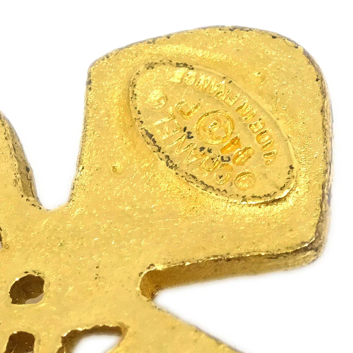 Chanel Cross Brooch Pin Gold 94P - Image 4