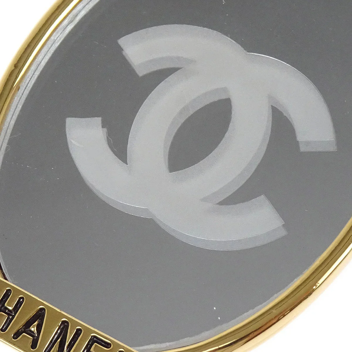 Chanel Bow Mirror Brooch Pin Gold - Image 2