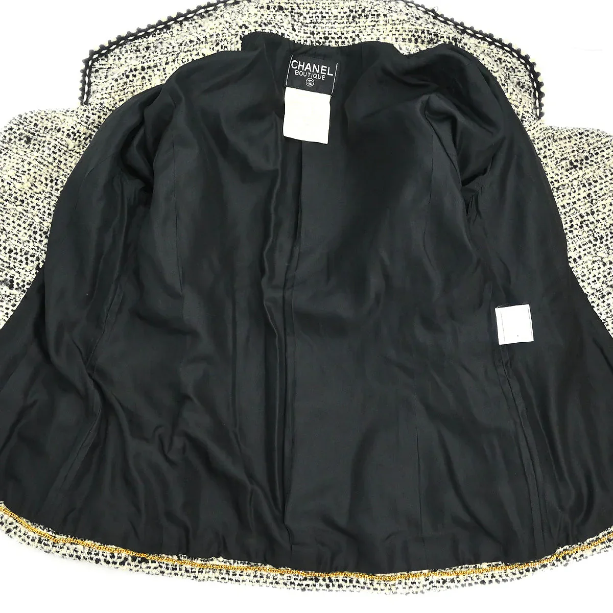 Chanel 1994 Single Breasted Jacket White #42 - Image 6