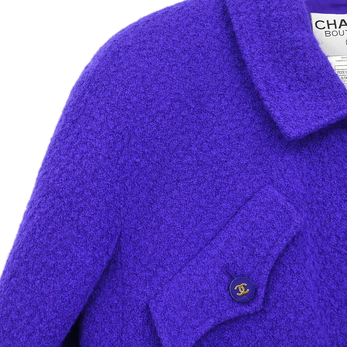 Chanel 1995 Single Breasted Jacket Purple #44 - Image 4