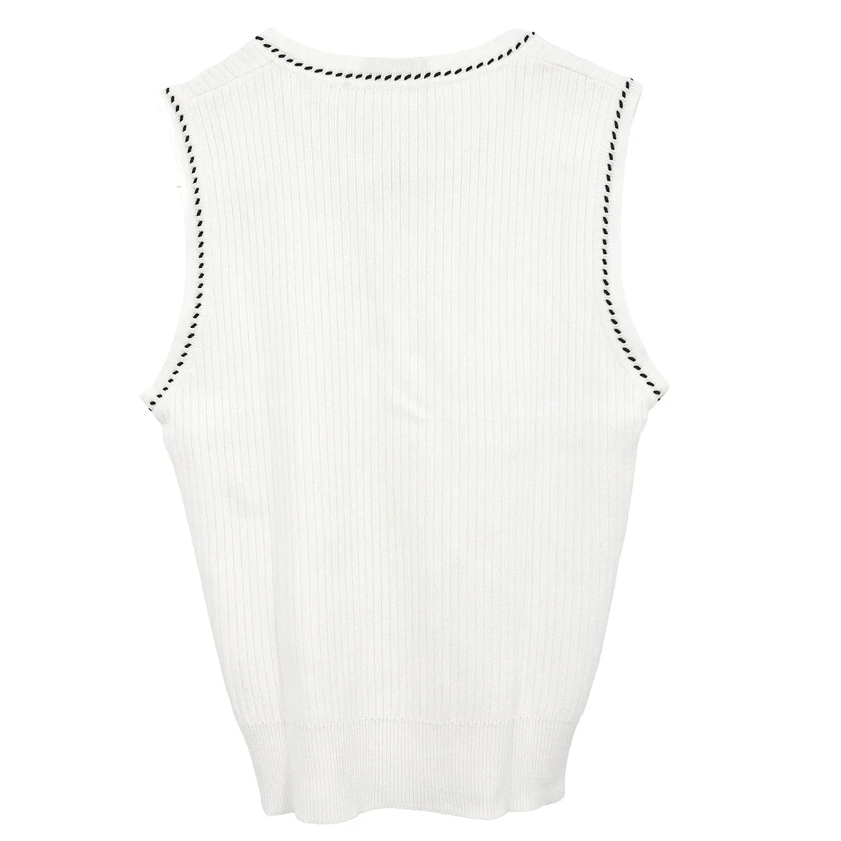 Chanel Sleeveless Tank Top White #38 - Image 2
