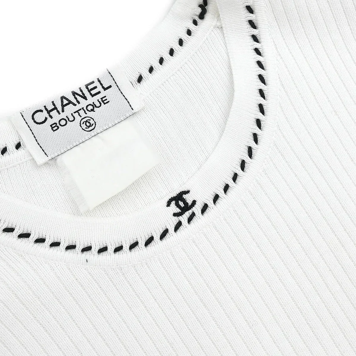 Chanel Sleeveless Tank Top White #38 - Image 4