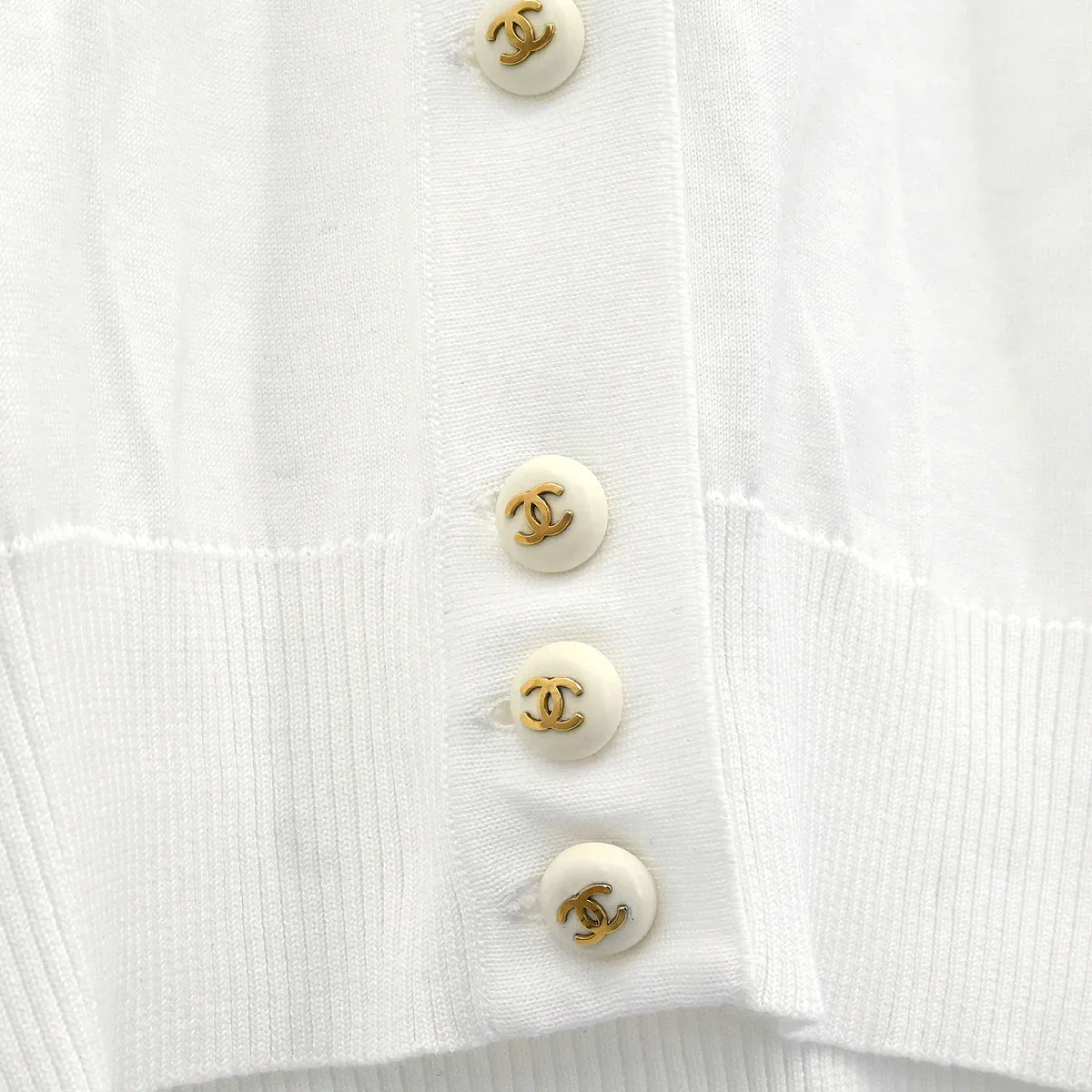 Chanel Cardigan White #42 - Image 5