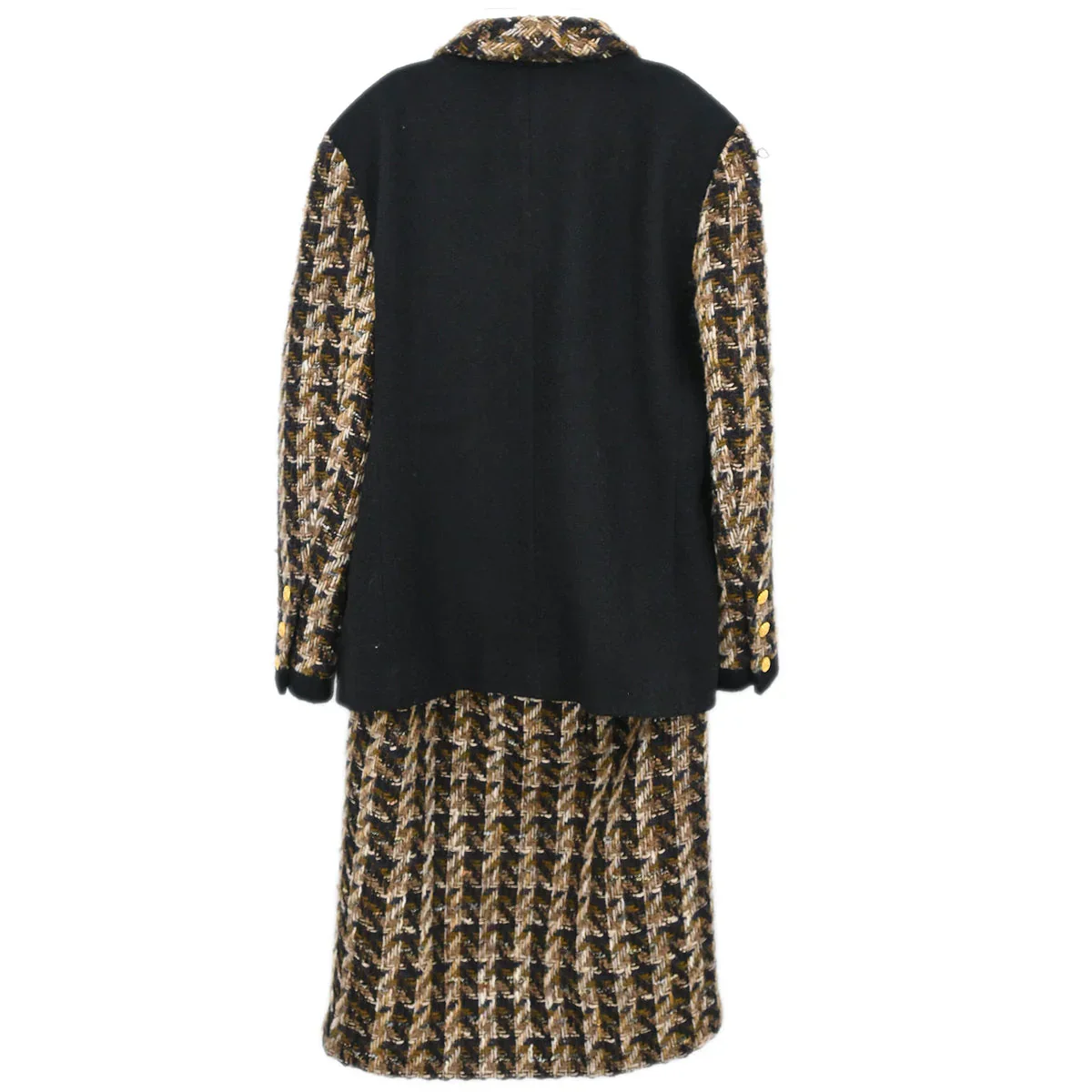 Chanel Setup Suit Jacket Skirt Black #42 - Image 2