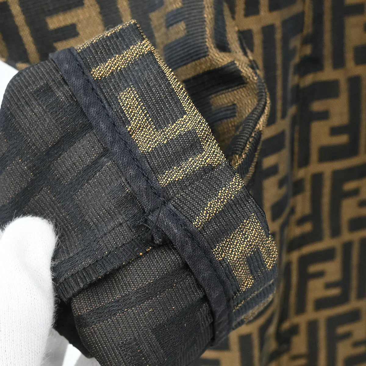 Fendi Double Breasted Zucca Coat Brown #44 - Image 5