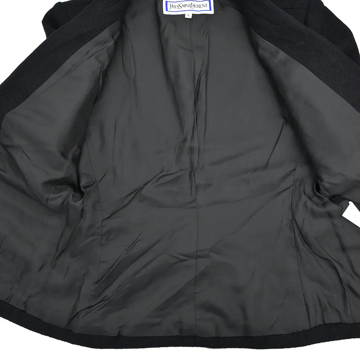 Yves Saint Laurent Single Breasted Jacket Black #L - Image 7