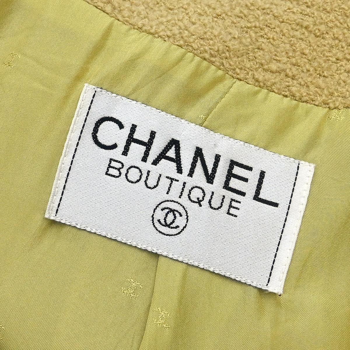 Chanel Collarless Jacket Beige - Image 9