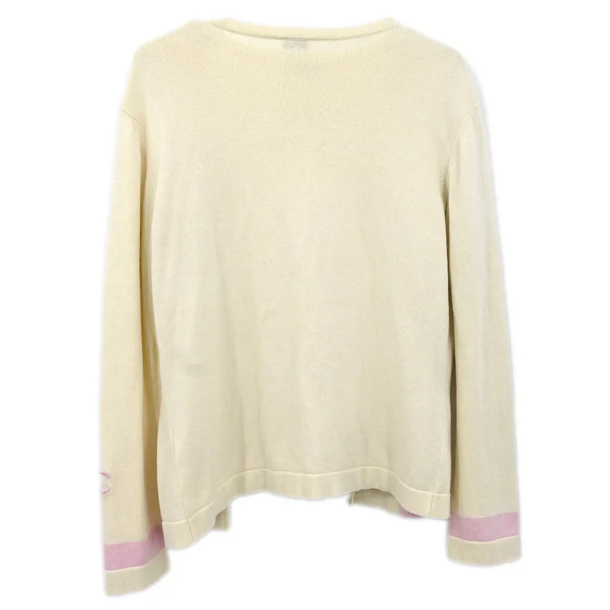 Chanel Ensemble Cardigan Sleeveless Top White - Image 2