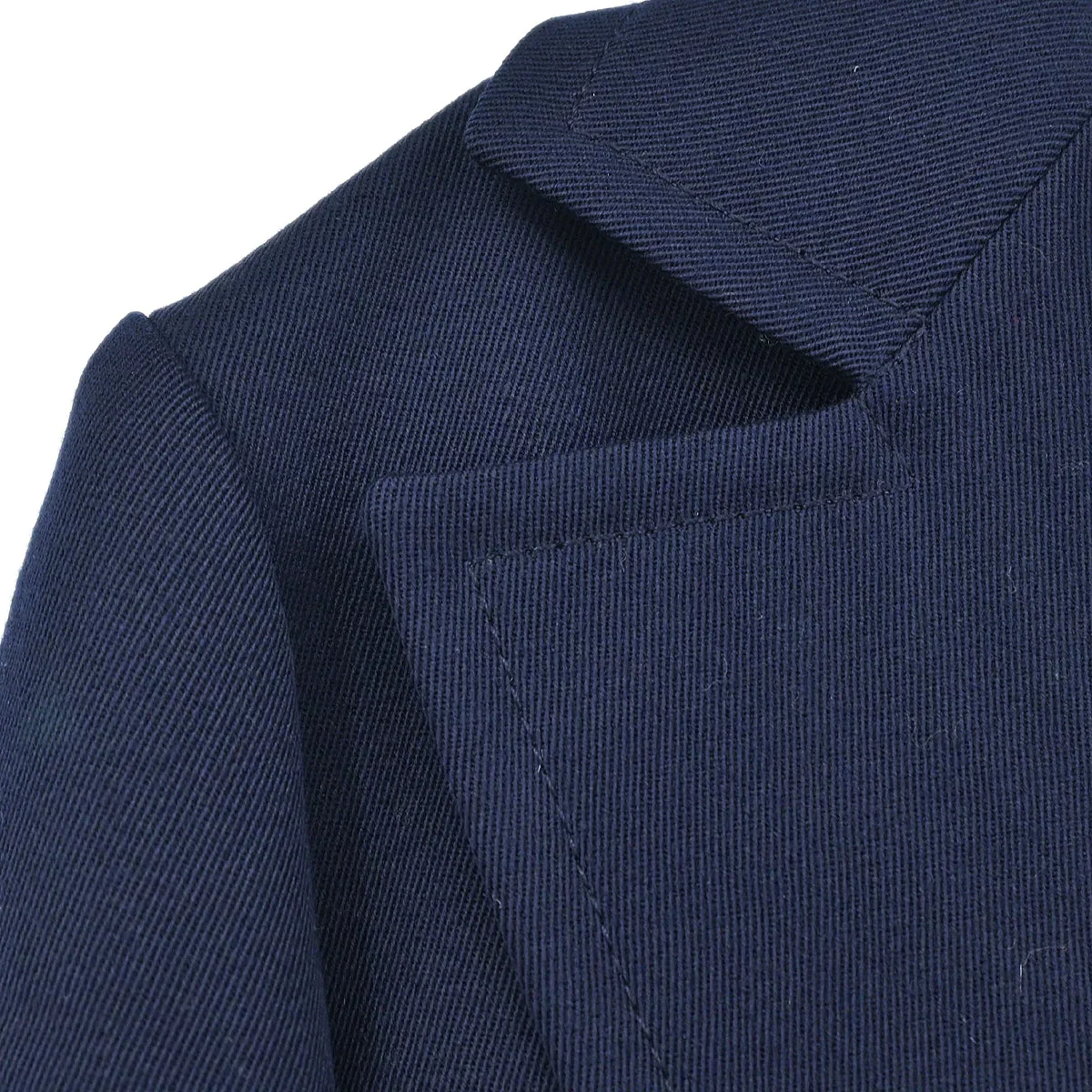 Celine Setup Suit Jacket Skirt Navy COVENTRY #36-4 - Image 3