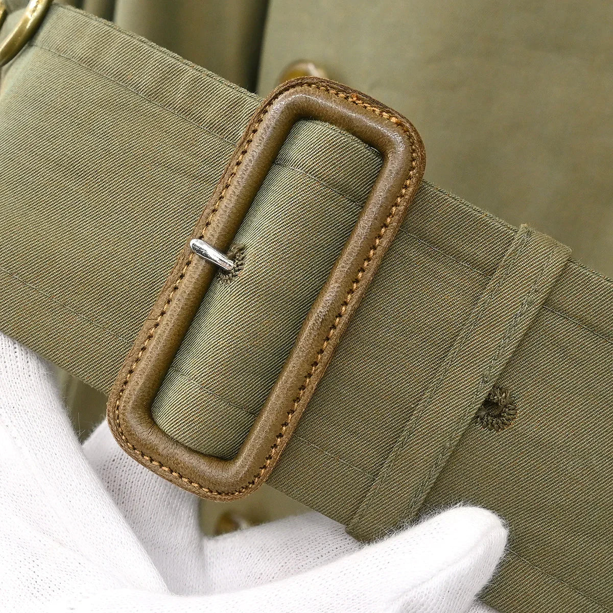 Burberrys Double Breasted Trench Coat Khaki #48 - Image 4