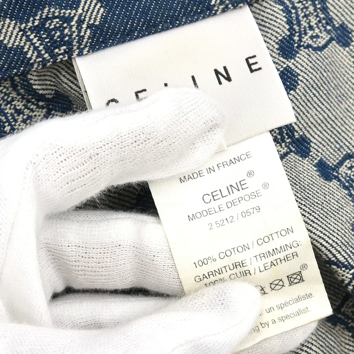 Celine Double Breasted Jacket Denim Macadam Indigo #42 - Image 10