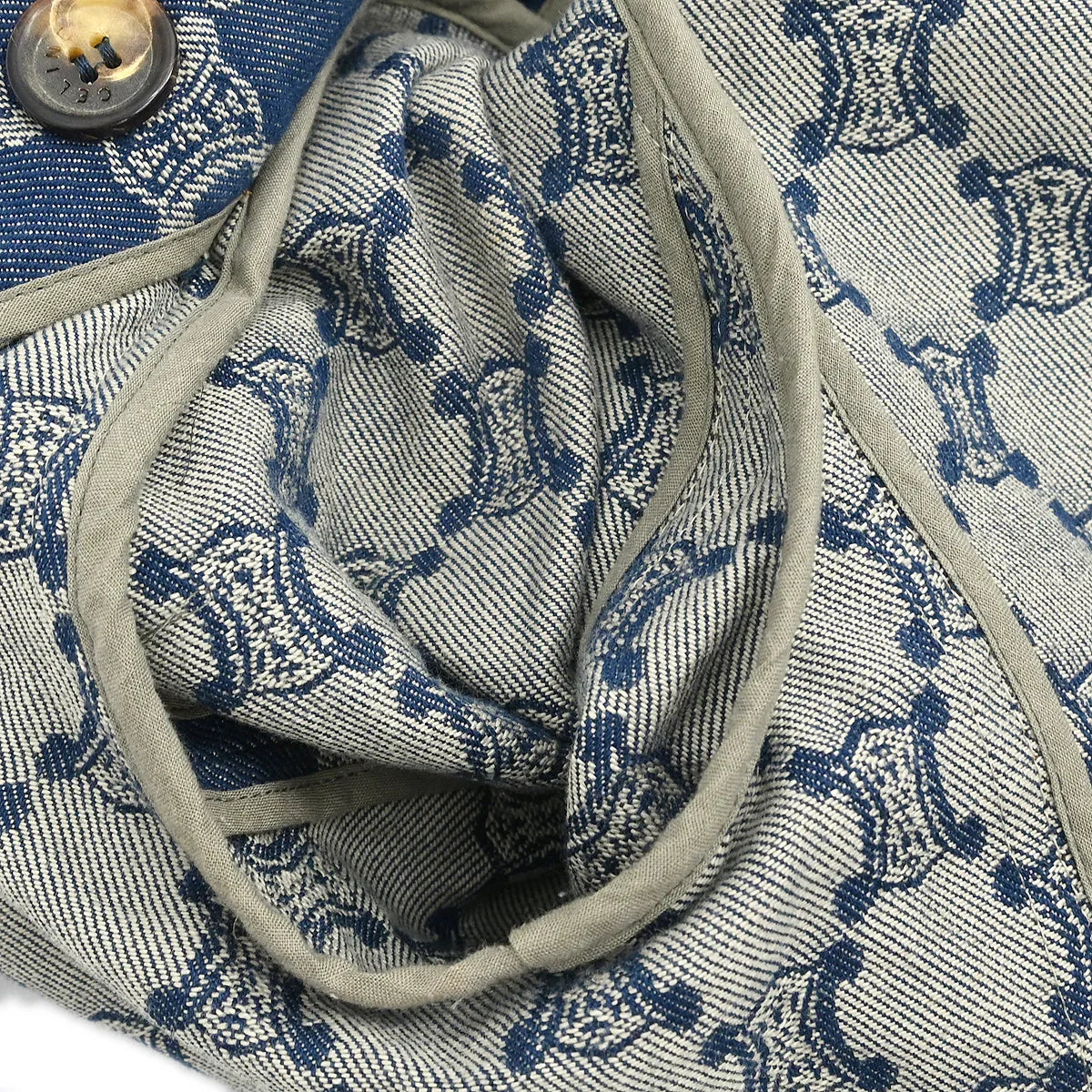 Celine Double Breasted Jacket Denim Macadam Indigo #42 - Image 8