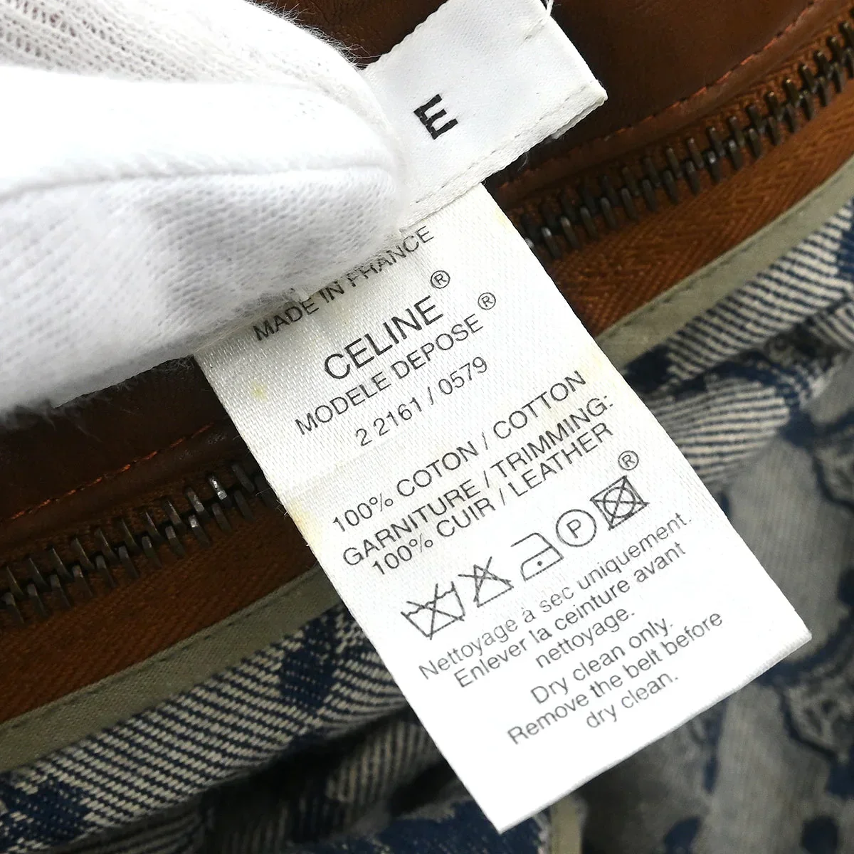 Celine Skirt Macadam Denim Blue #42 - Image 10