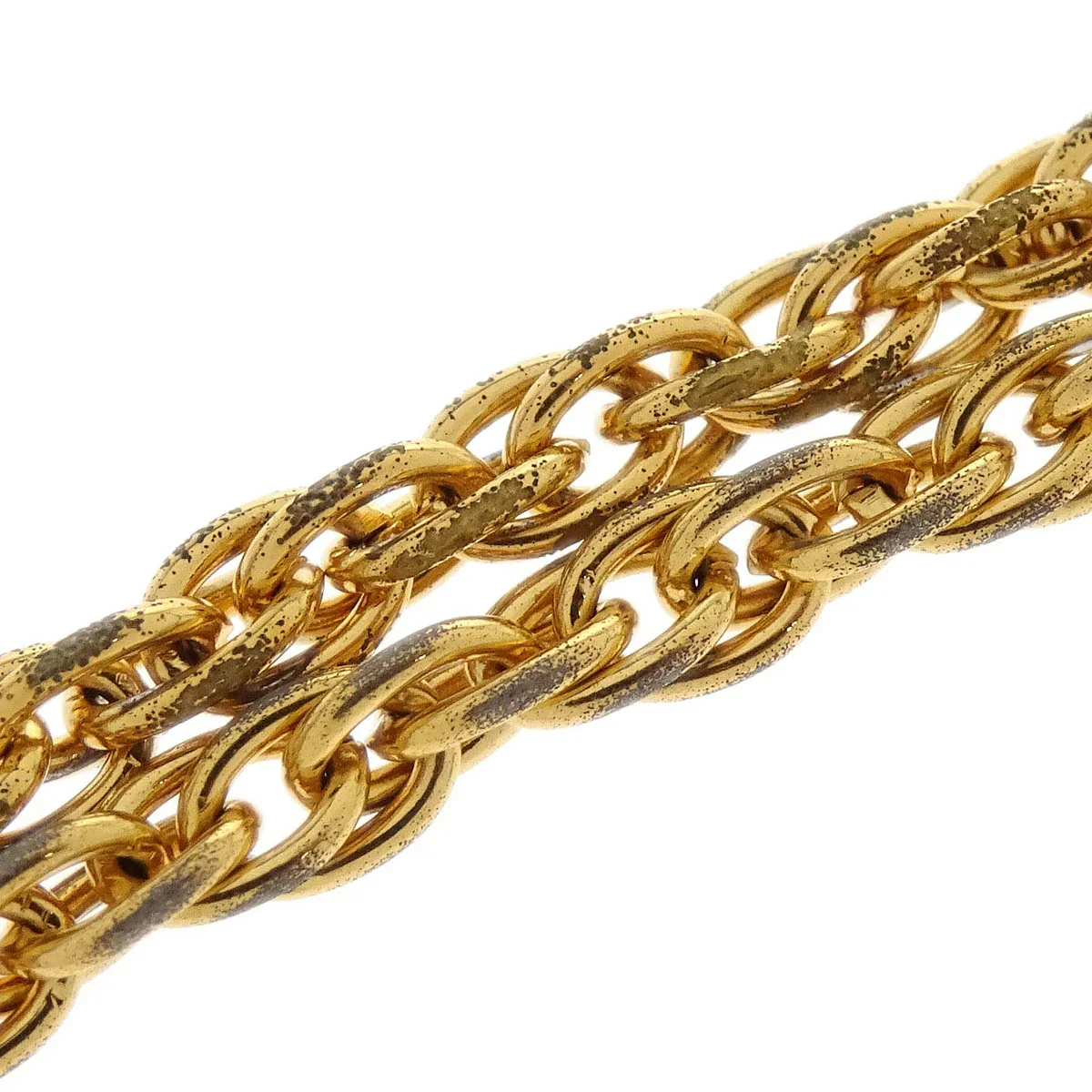 Chanel Gold CC Chain Pendant Necklace - Image 3