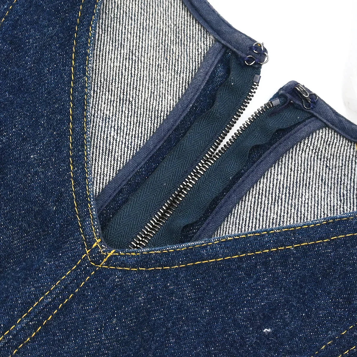 Chanel Denim Sleeveless Dress Indigo #36 - Image 5
