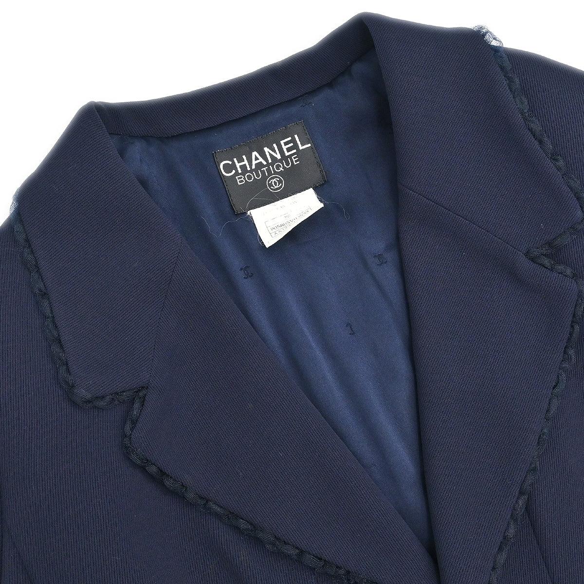 Chanel 1995 Setup Jacket Pants Navy #44 - Image 3