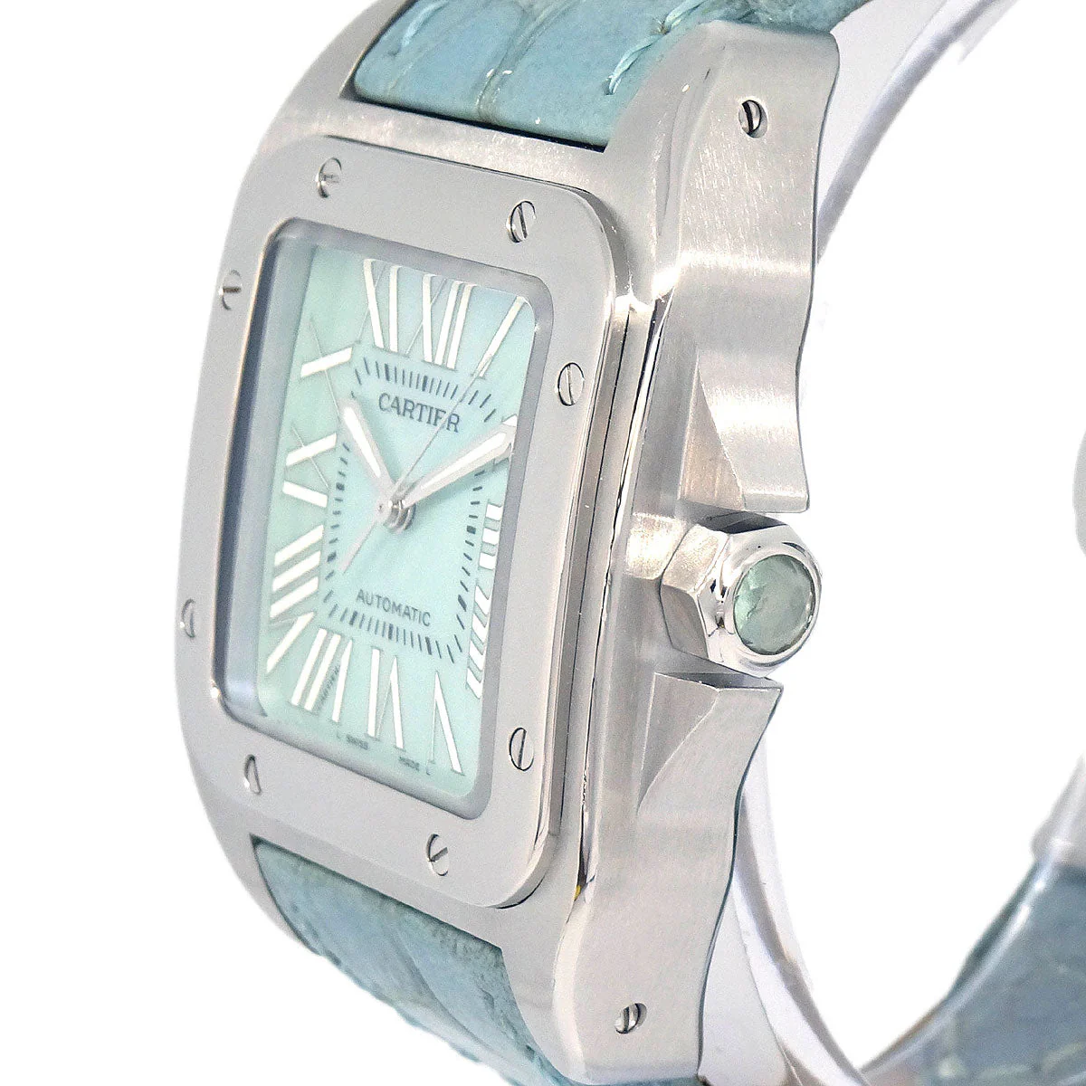 Cartier * Santos 100 Ref.W20132X8 Quartz Watch SS - Image 3