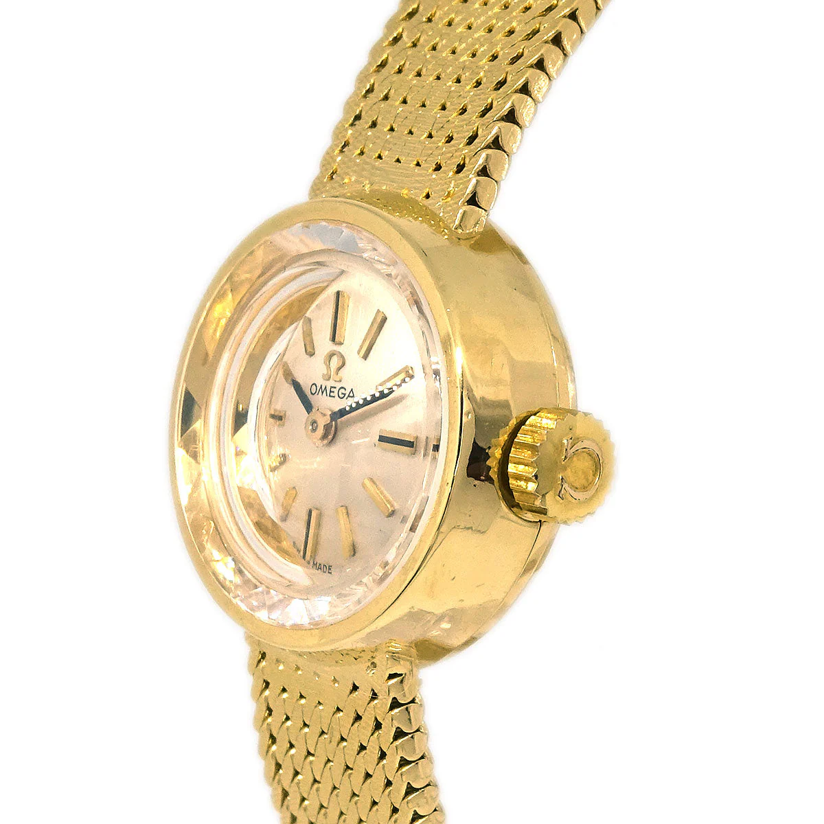 Omega YG Antique Watch Ref.7205 Manual-winding 18KYG - Image 3