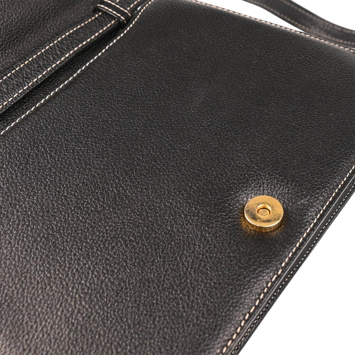 Yves Saint Laurent Black Leather Shoulder Bag - Image 6