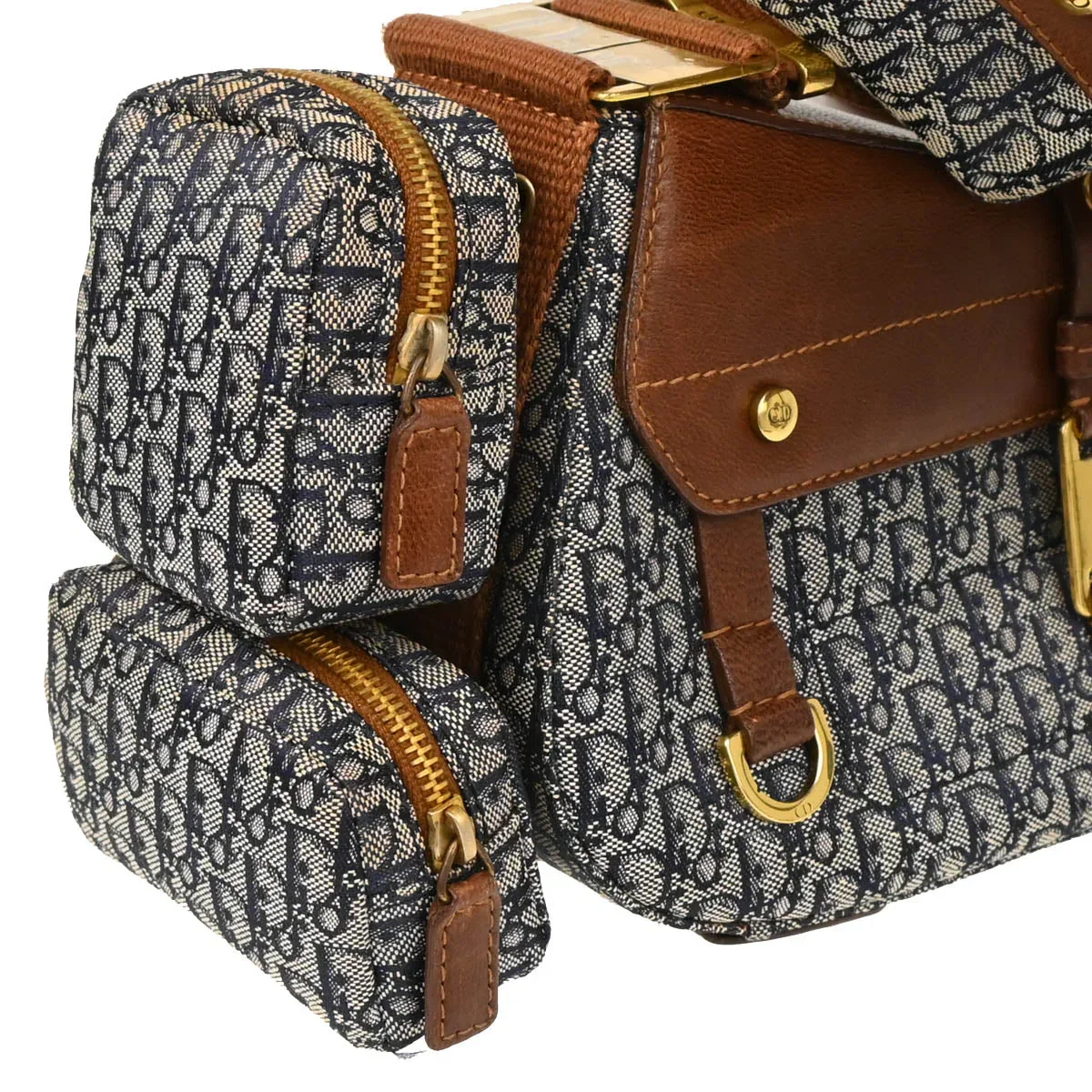 Christian Dior 2002 Navy Trotter Street Chic Columbus Shoulder Bag - Image 3