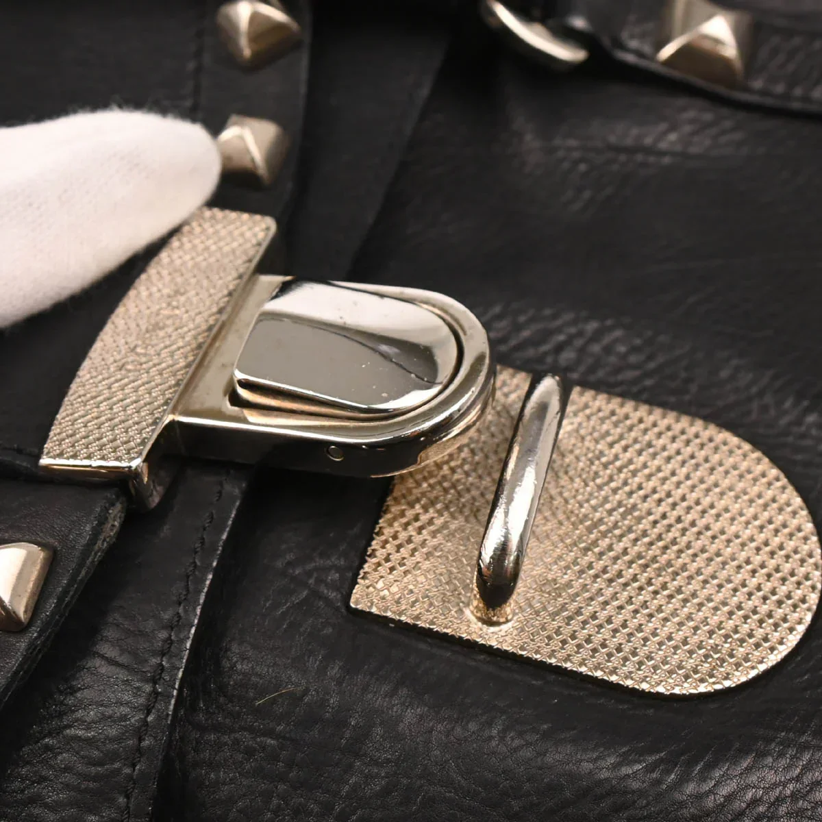Prada Black Leather Handbag - Image 5