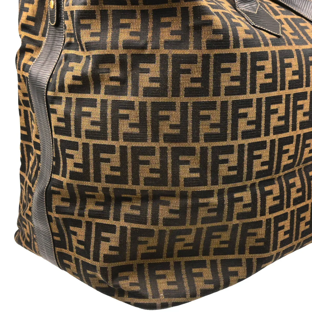 Fendi 2006 Brown Zucca 2way Shoulder Tote Handbag - Image 3