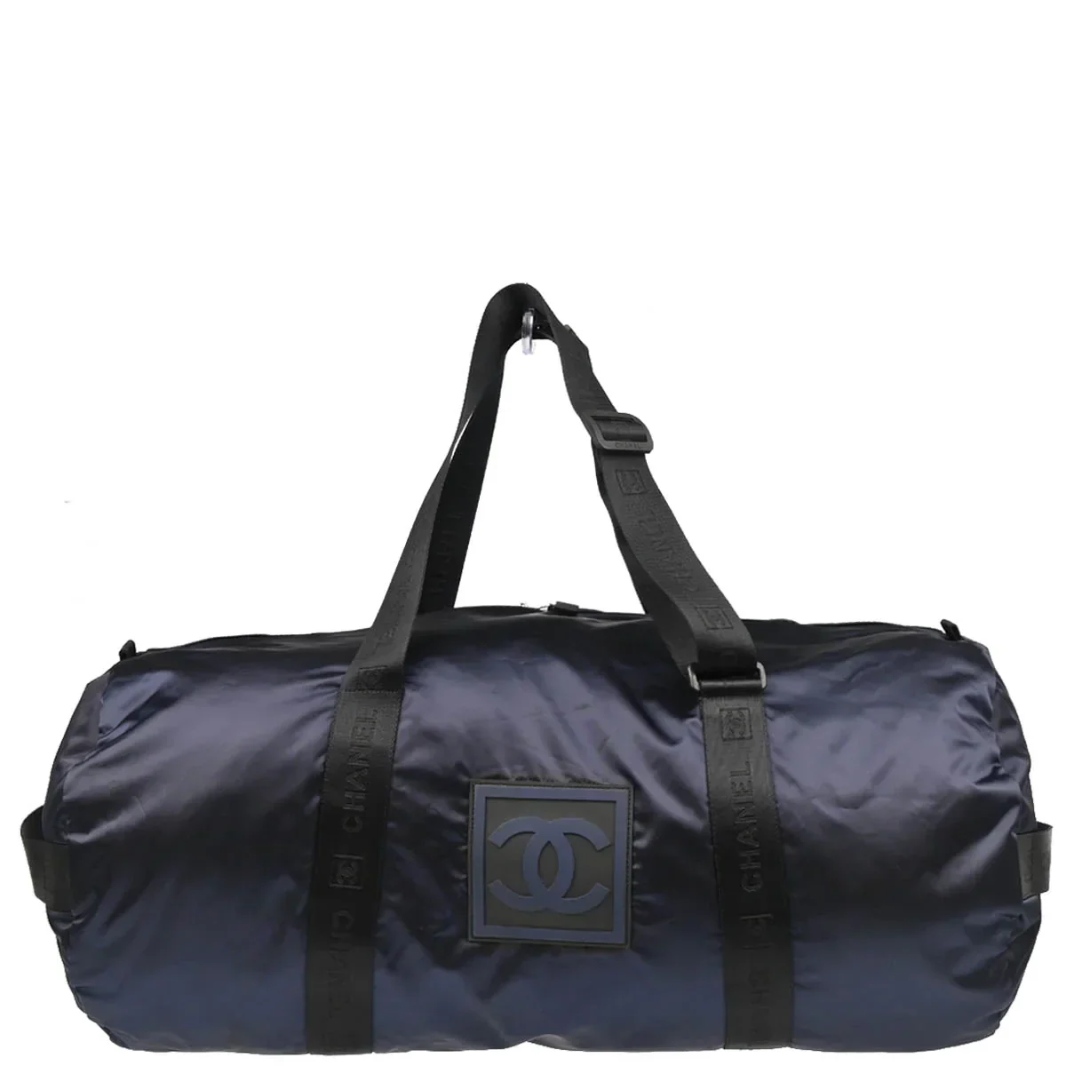 Chanel 2004-2005 Navy Nylon Sport Line Duffle Handbag