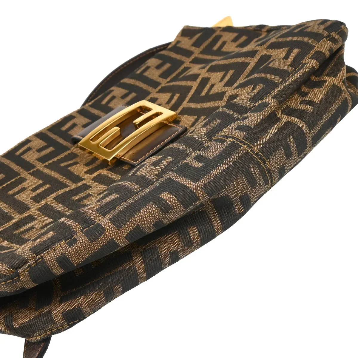 Fendi Brown Zucca Handbag - Image 5