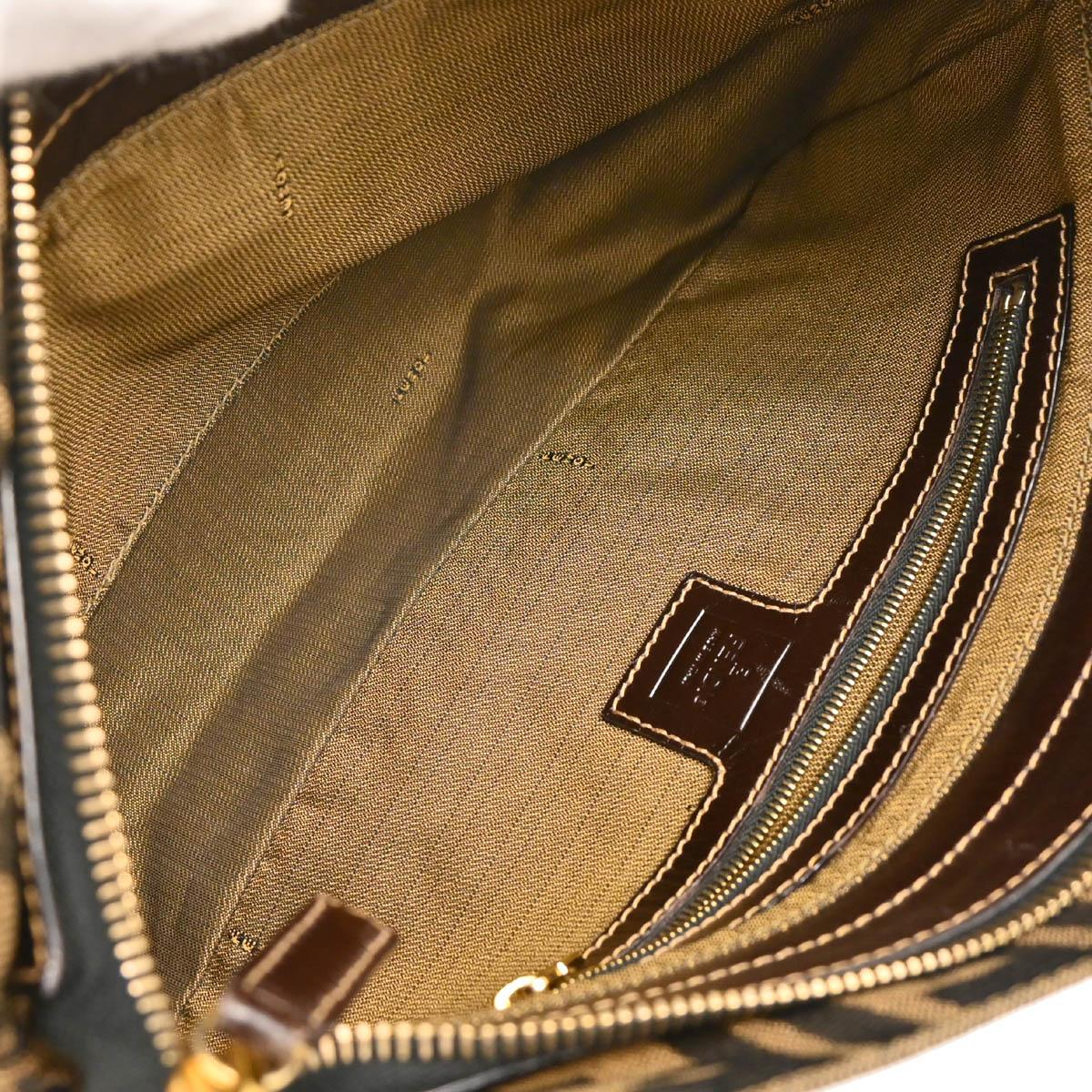 Fendi Brown Zucca Handbag - Image 8