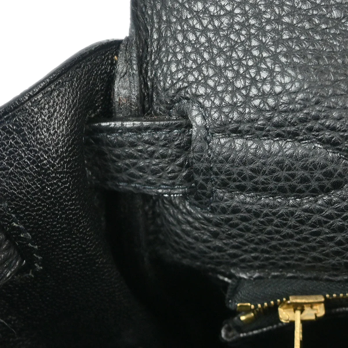Hermes 2007 Black Togo Kelly 28 Retourne 2way Shoulder Handbag - Image 9