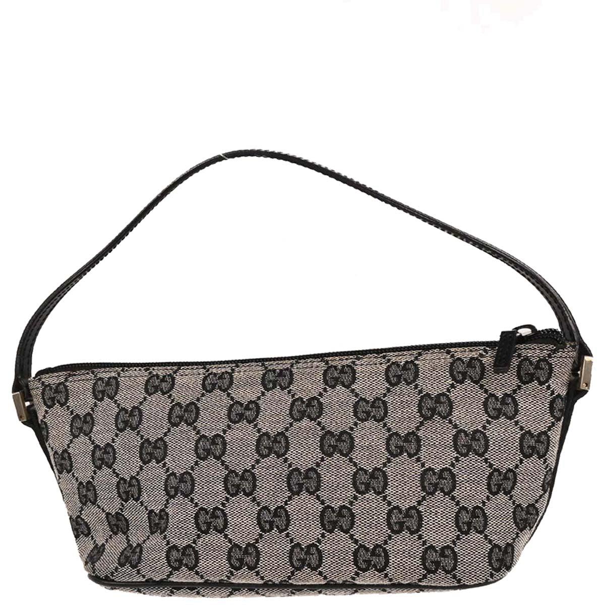 Gucci Black Canvas GG Handbag - Image 2