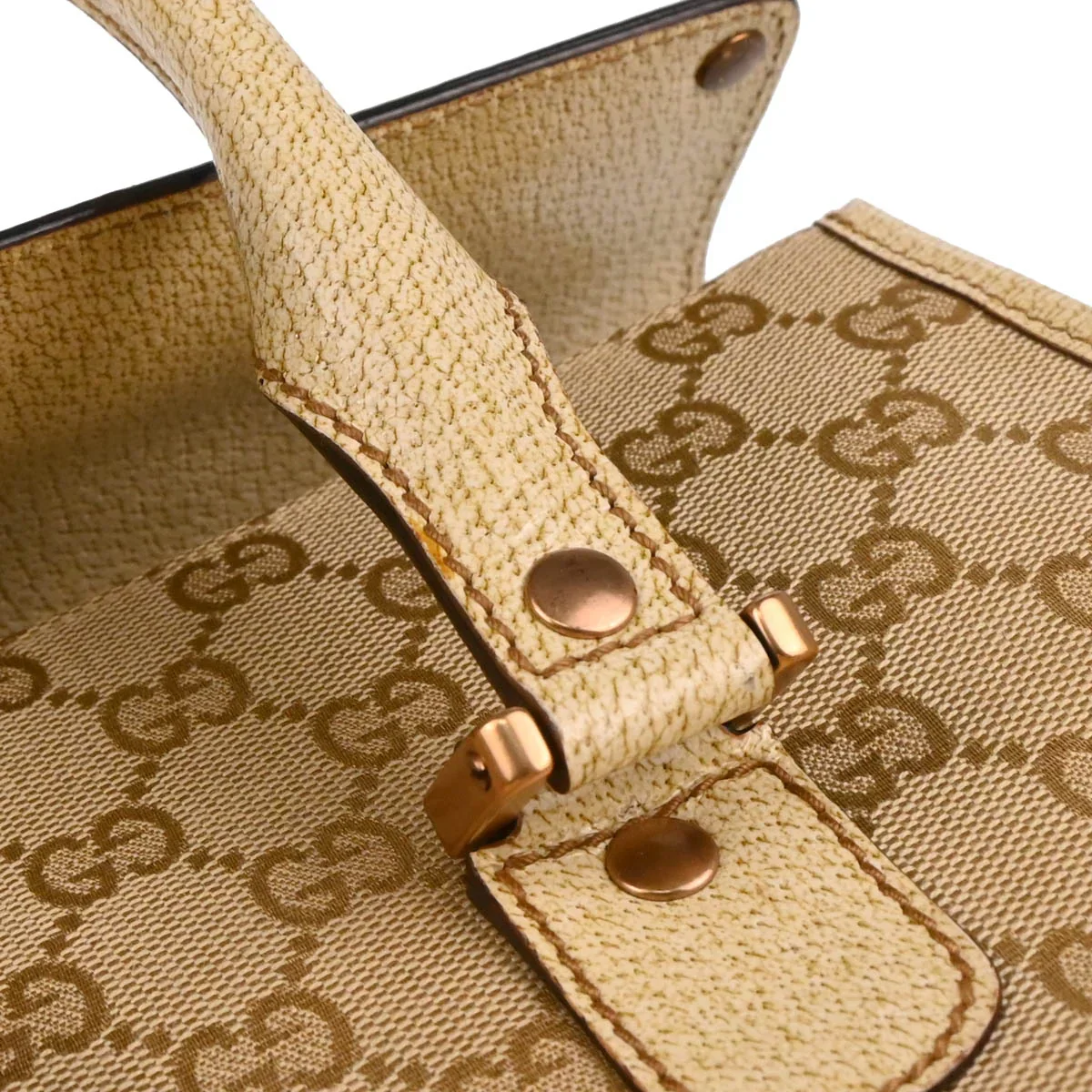 Gucci Beige GG Handbag - Image 6