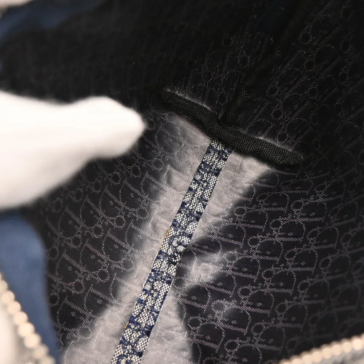 Christian Dior 2003 Navy Trotter Handbag - Image 8