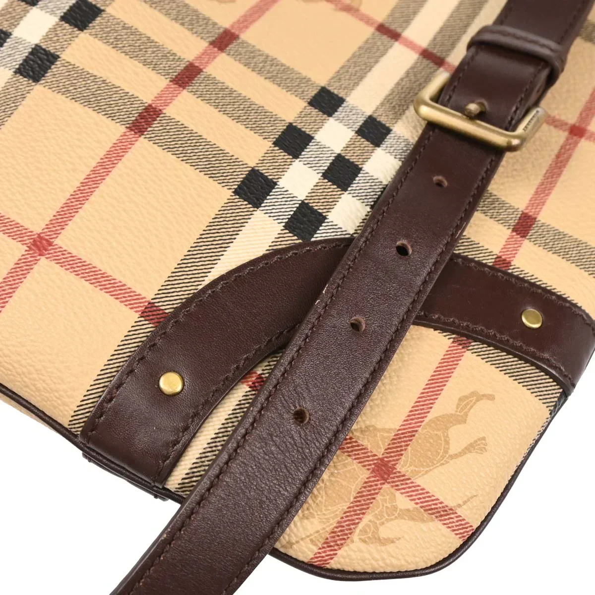 Burberry Beige House Check Shoulder Bag - Image 7
