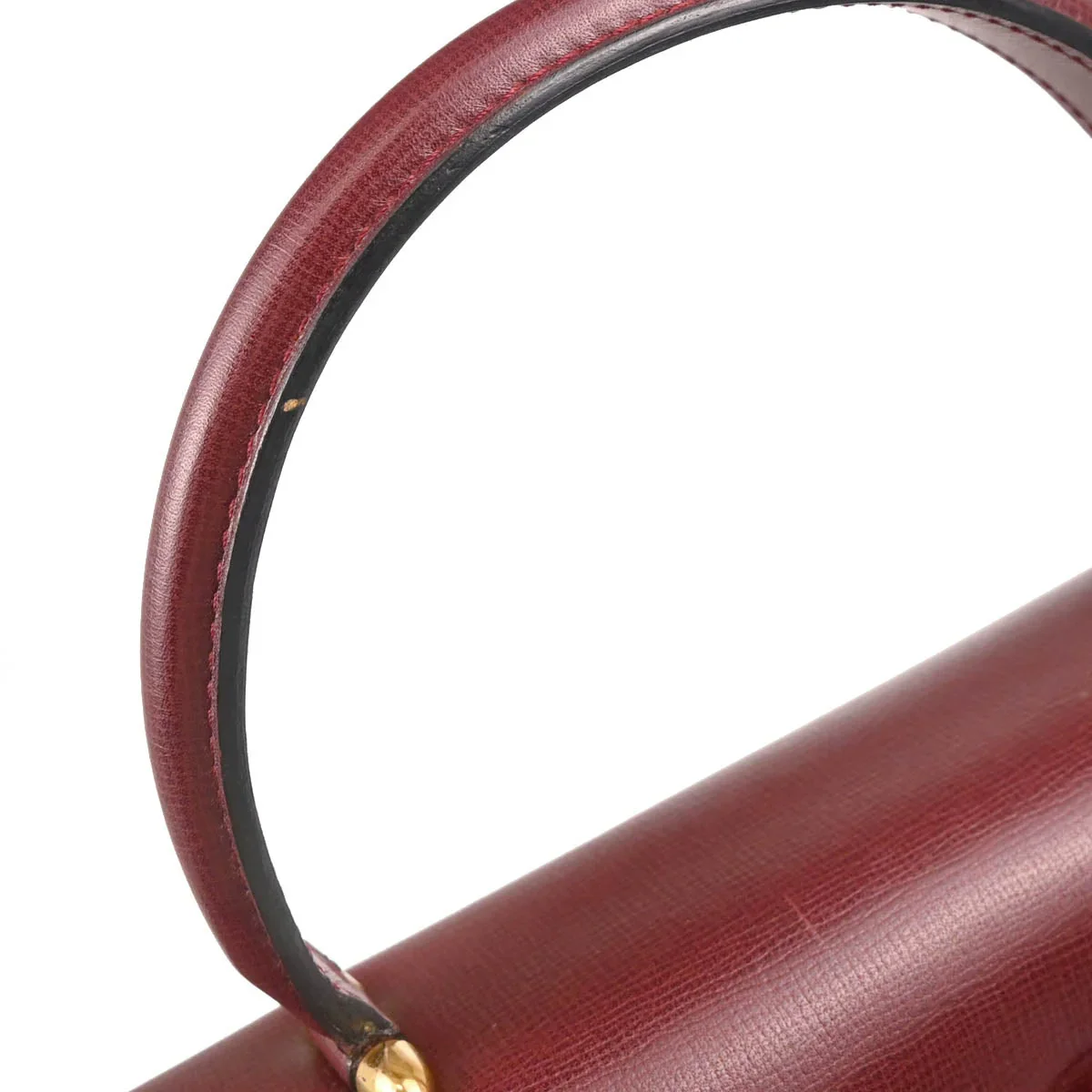 Cartier Bordeaux Leather Must de Cartier Handbag - Image 6