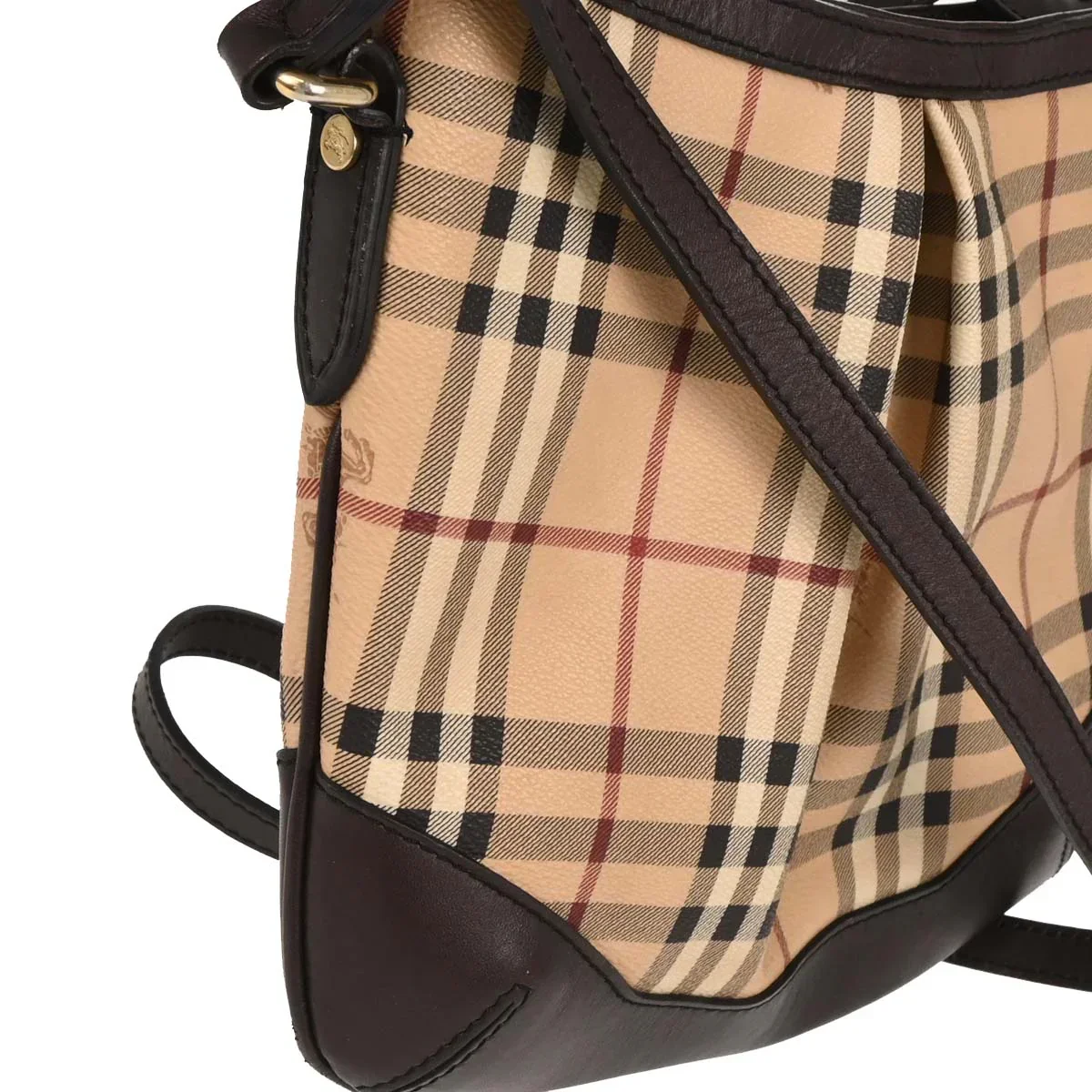 Burberry Beige House Check Shoulder Bag - Image 3