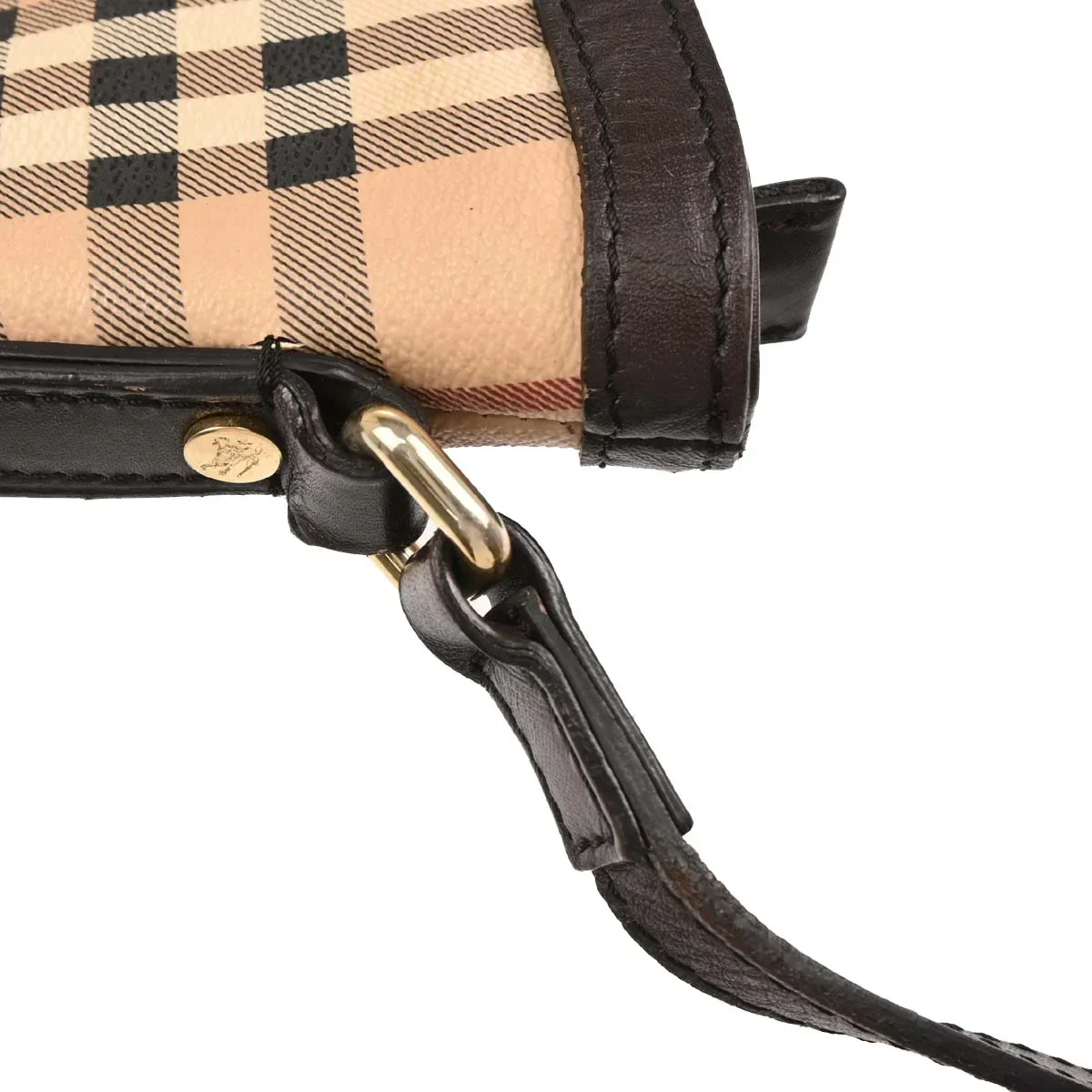 Burberry Beige House Check Shoulder Bag - Image 7