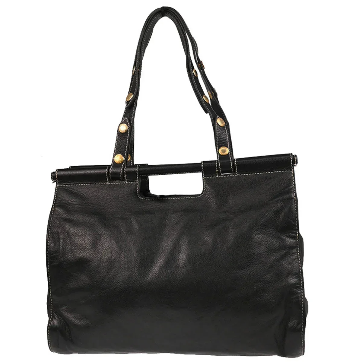 Loewe 2008 Black Leather Handbag - Image 2