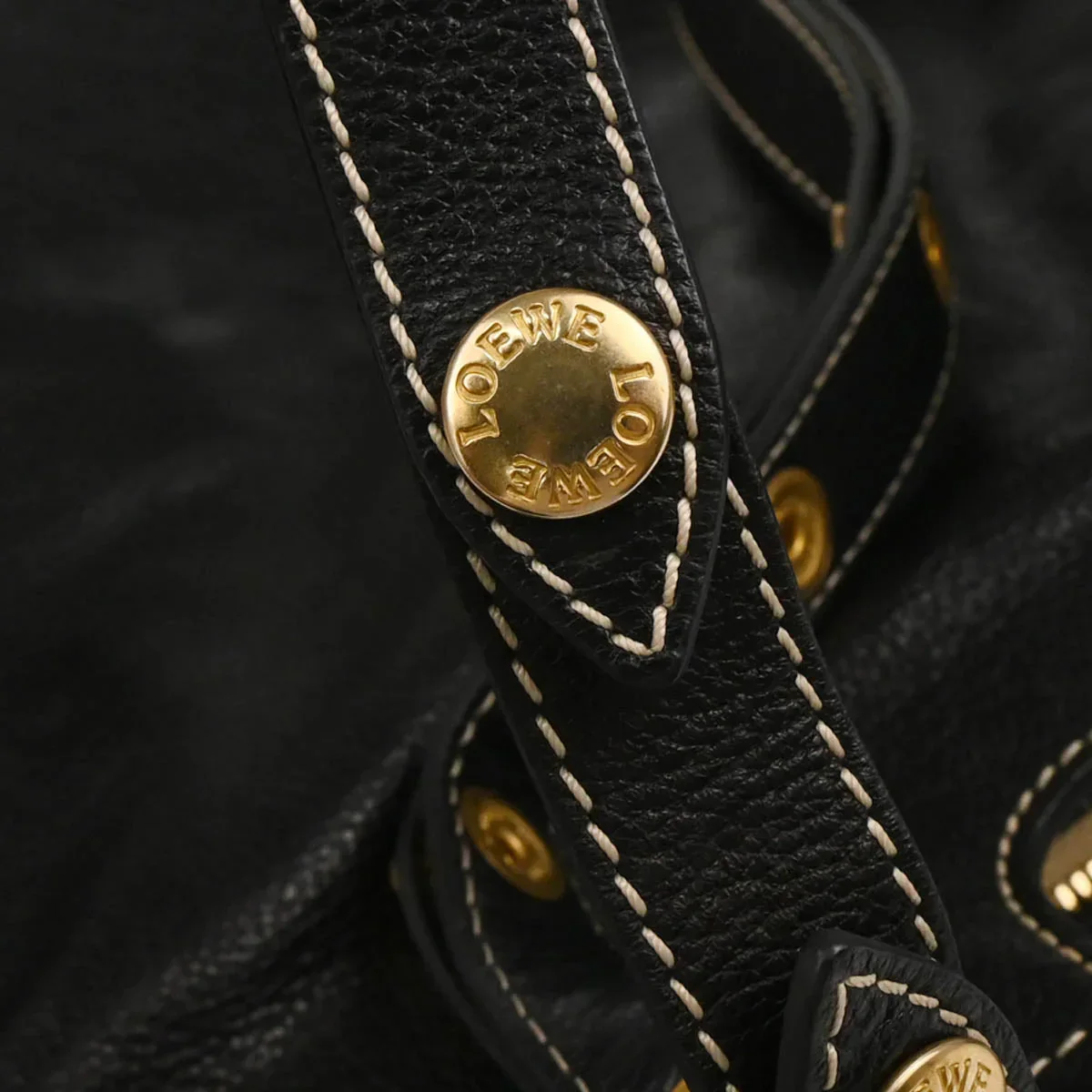 Loewe 2008 Black Leather Handbag - Image 5