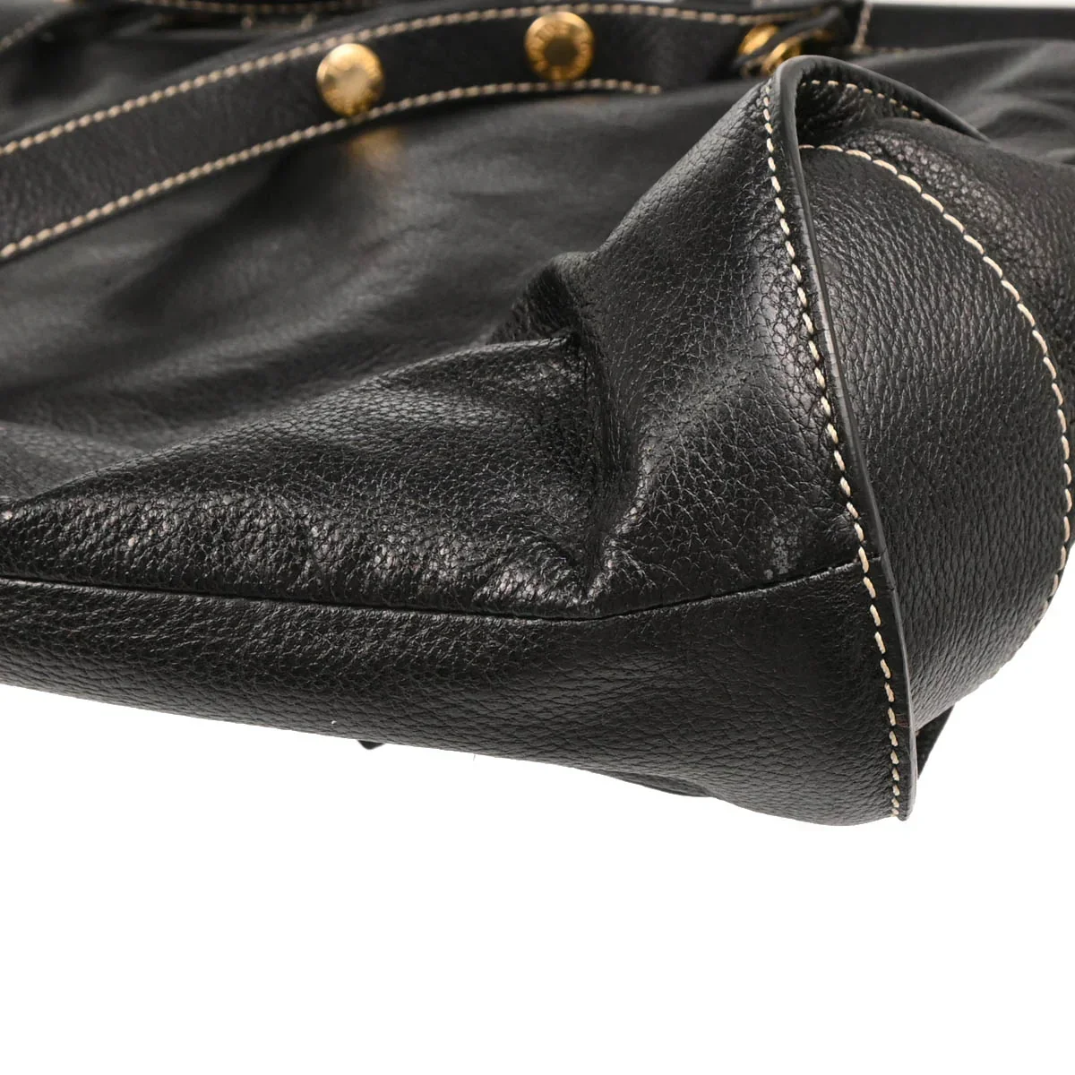 Loewe 2008 Black Leather Handbag - Image 7