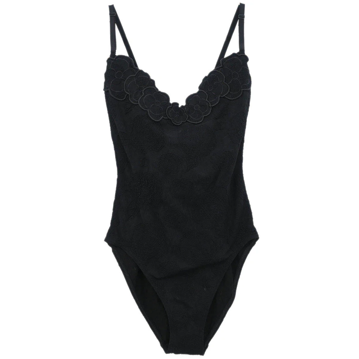 Chanel Swimwear Swimsuit Black #38