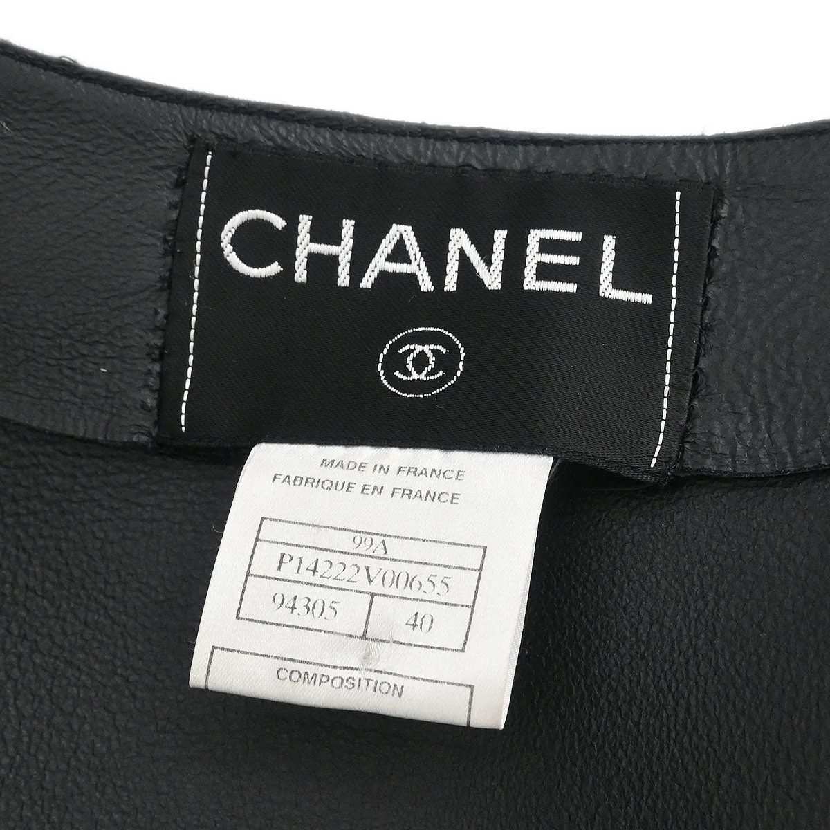 Chanel Single Breasted Collarless Jacket Black #40 - Image 9