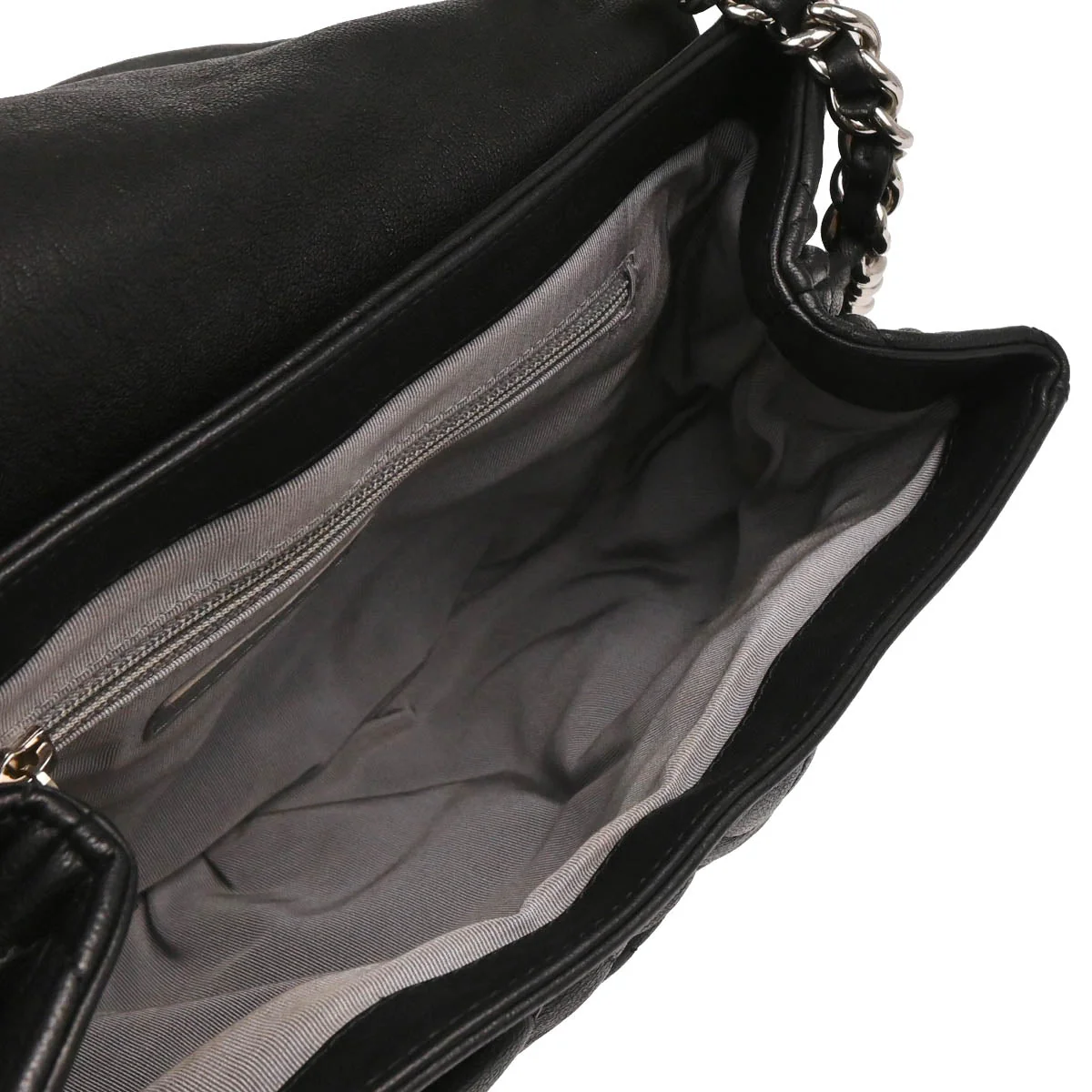 Chanel 2013-2014 Black Calfskin Chain Around Shoulder Bag - Image 4