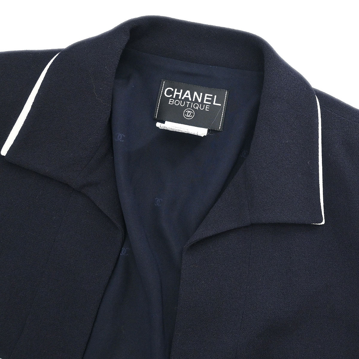 Chanel Single Breasted Jacket Black #42 - Image 4