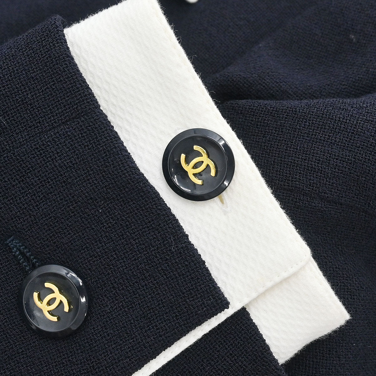 Chanel Single Breasted Jacket Black #42 - Image 5