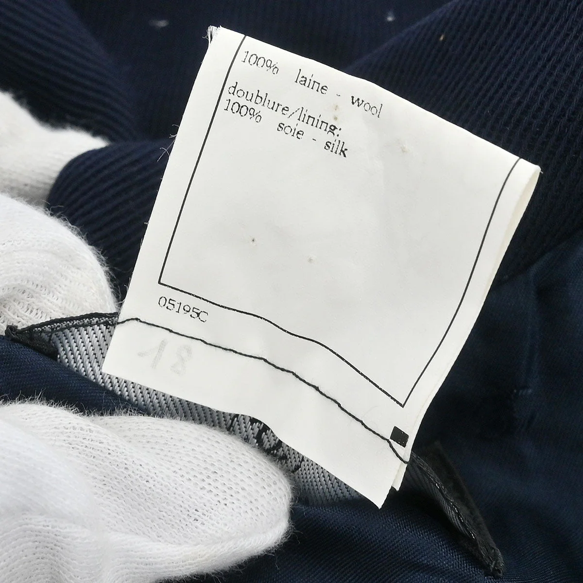 Chanel Double Breasted Jacket Navy #42 - Image 10