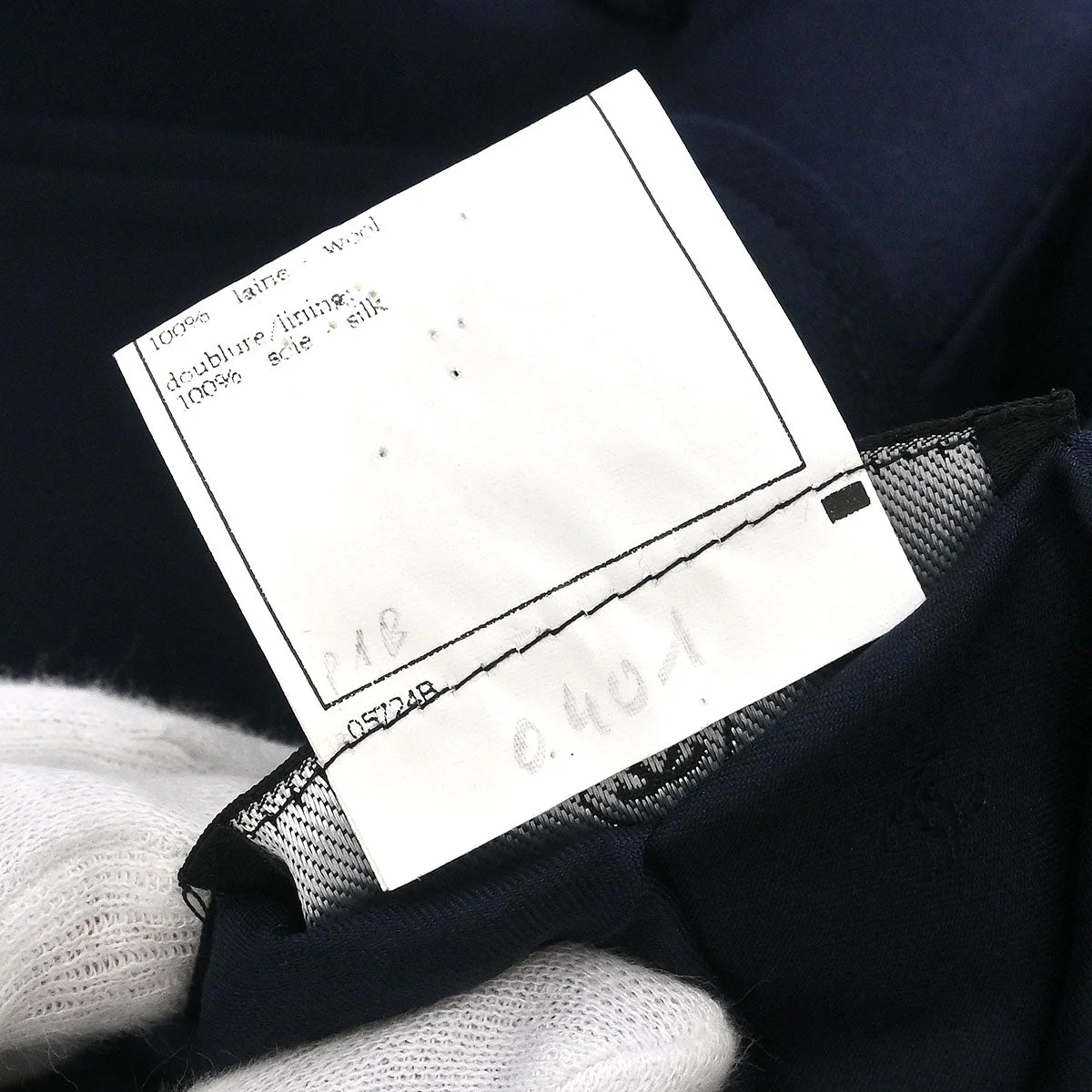 Chanel 1997 Single Breasted Jacket Navy #38 - Image 10