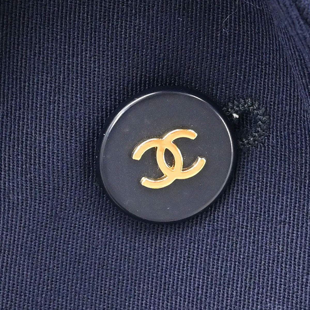 Chanel 1997 Single Breasted Jacket Navy #38 - Image 4