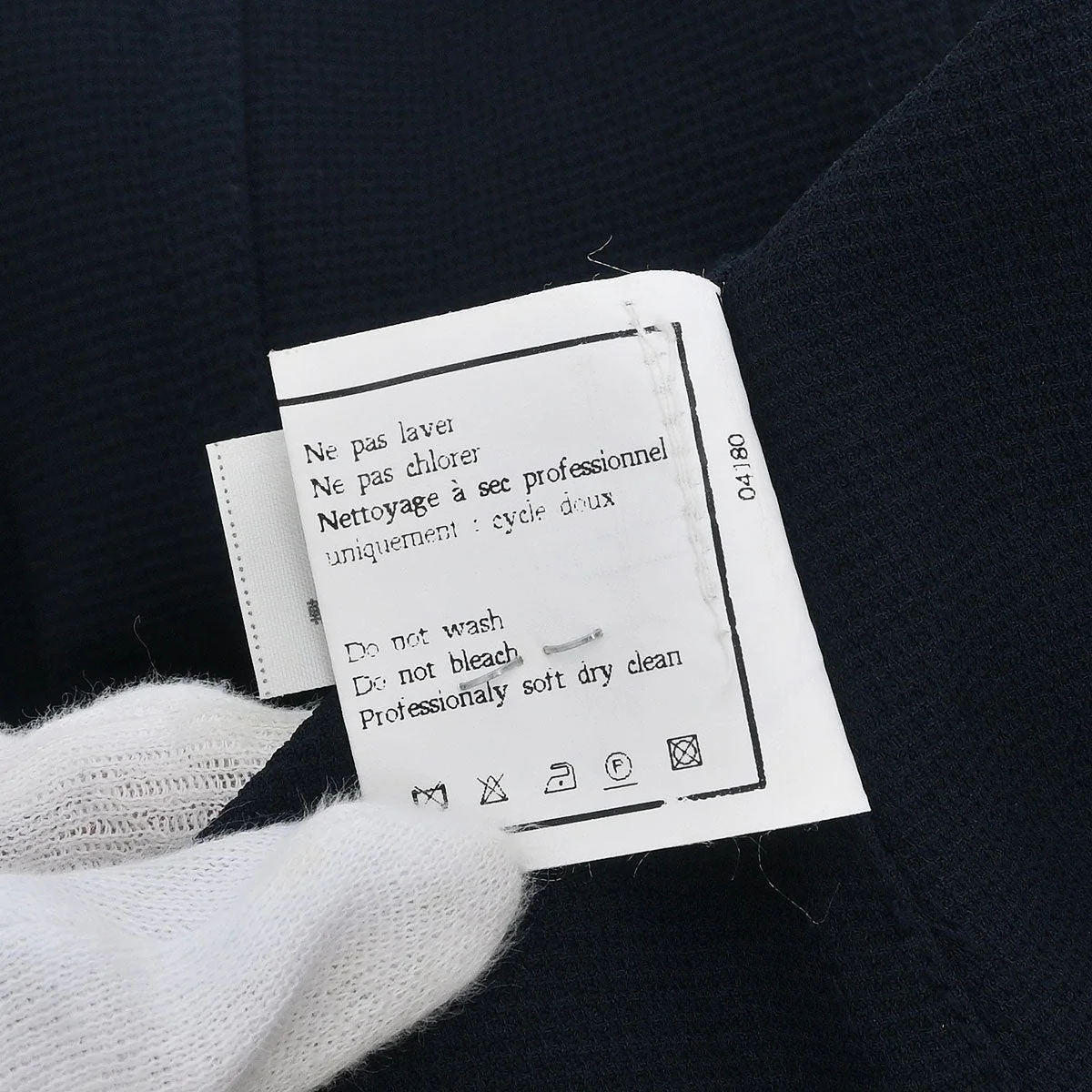 Chanel Short Sleeve Top Navy - Image 10