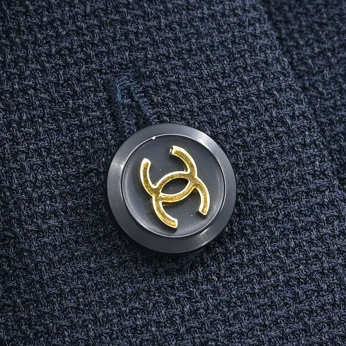 Chanel Short Sleeve Top Navy - Image 5